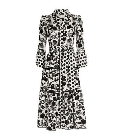 Diane Von Furstenberg Barry Cotton Midi Dress By  In Size Xl In Multi