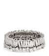 SUZANNE KALAN WHITE GOLD AND DIAMOND FIREWORKS SHORT STACK ETERNITY RING (SIZE 5)