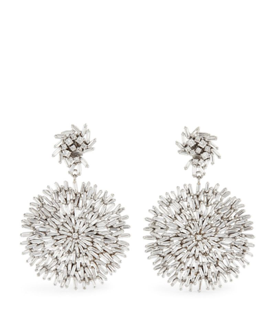 Suzanne Kalan 18k White Gold Fireworks Diamond Drop Earrings
