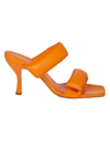 Gia Borghini Gia Couture X Pernille Teisbaek Perni 03 Leather Sandal In Orange