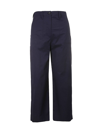 PS BY PAUL SMITH COTTON SHORT WIDE LEG TROUSERS