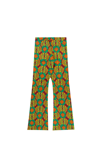 La Doublej Saturday Night Clover-print Trousers In Multicolor