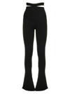 Andrea Adamo Andreādamo Black Viscose Blend Trousers In Black