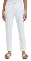Ag Ex Boyfriend High Rise Cropped Slim Jeans In 1 Year Classic White In 1 Year Classic White