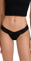 Hanky Panky Daily Lace Low Rise Thong In Black