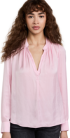 Zadig & Voltaire Tink Relaxed-fit Satin Shirt In Dragee