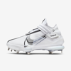 Nike Force Zoom Trout 7 Men's Baseball Cleats In White,dynamic Turquoise,pure Platinum,black