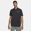 Nike Men's Court Dri-fit Tennis Polo In Black/ White