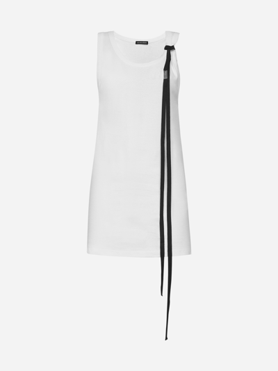 Ann Demeulemeester String-detail Tank Top In Multi-colored