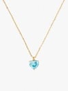 Kate Spade Women's Birthstone Goldtone & Cubic Zirconia Pendant Necklace In Aquamarine