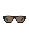 Rag & Bone Women's 55mm Square Sunglasses In Dark Brown
