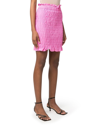 Msgm Shirred-effect Mini Skirt In Fucsia