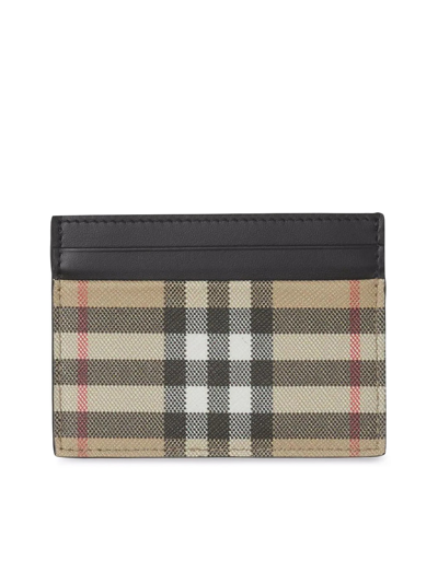 Burberry Vintage-check Cardholder In Nude & Neutrals