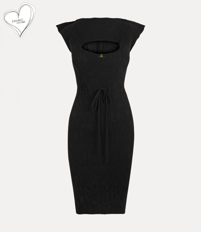 Vivienne Westwood Iwona Draped Corset Long Dress In Black