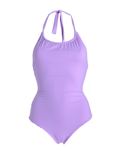 S And S One-piece Swimsuits In Purple