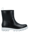 Gia Couture Womens Black Leather Ankle Boots In Black