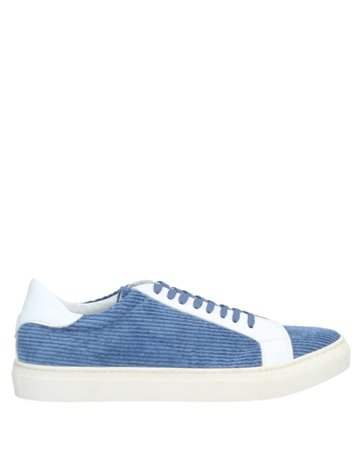 Grey Daniele Alessandrini Sneakers In Blue