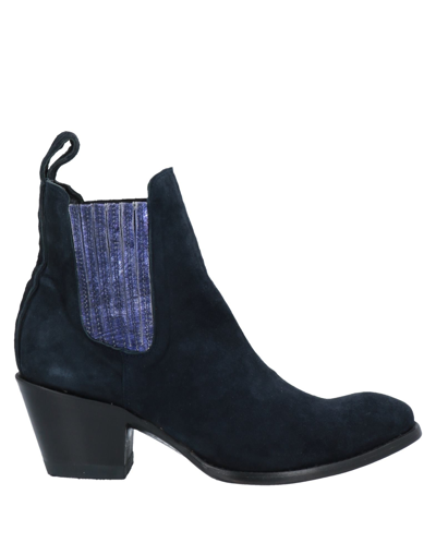 Mexicana Ankle Boots In Dark Blue