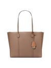 Tory Burch Women's Perry Leather Tote In Clam Shell