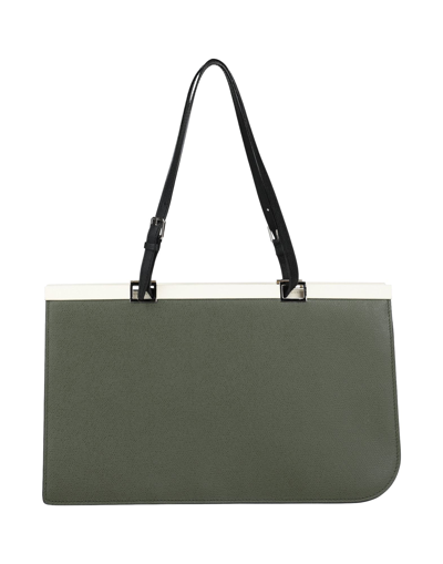 Valextra Handbags In Sage Green