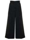 NOIR KEI NINOMIYA NOIR KEI NINOMIYA WOMAN'S BLACK WOOL FLARE PANTS