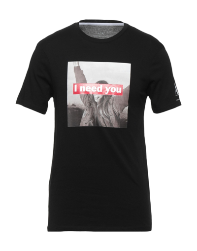 Armani Exchange T-shirts In Black