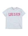 Alberta Ferretti Kids' T-shirts In Grey