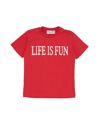 Alberta Ferretti Babies' T-shirts In Red