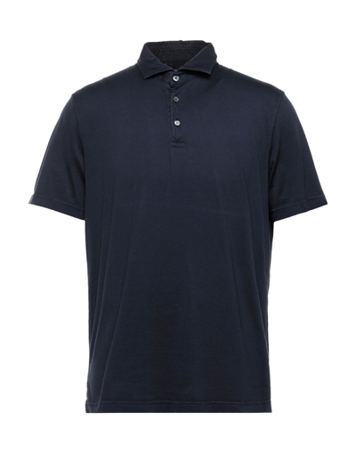 Fedeli Polo Shirts In Dark Blue