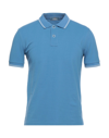 Domenico Tagliente Polo Shirts In Slate Blue