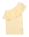 Molo Kids' T-shirts In Light Yellow