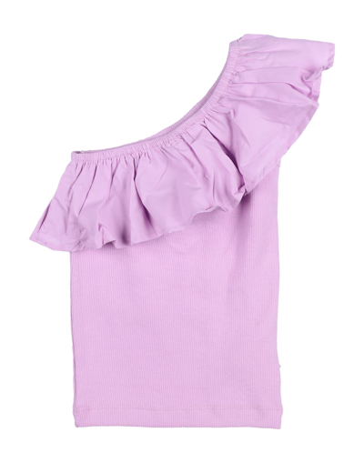 Molo Kids' T-shirts In Light Purple