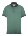 Brooksfield Polo Shirts In Military Green