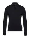 Zanone Polo Shirts In Black