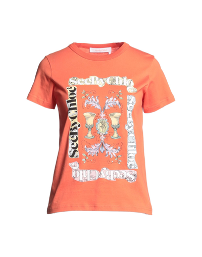 See By Chloé T-shirts In Orange