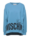 Moschino Sweatshirts In Pastel Blue