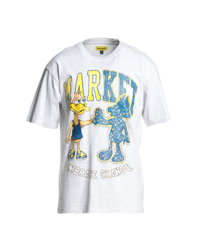 Market T-shirts In Grey