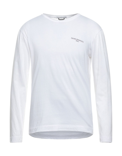 Grey Daniele Alessandrini T-shirts In White