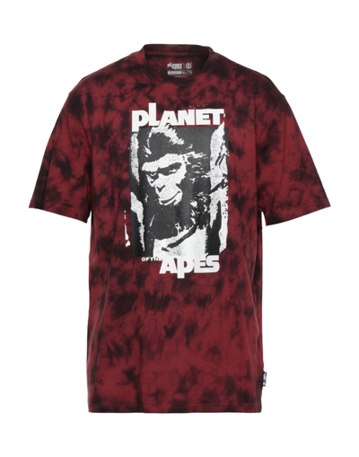 Element T-shirts In Maroon