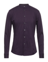 Grey Daniele Alessandrini Shirts In Purple