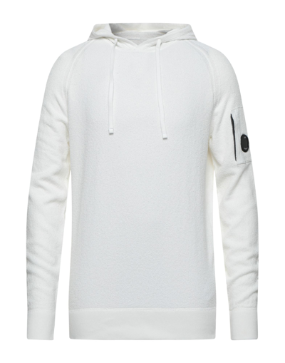 C.p. Company Sweaters In White