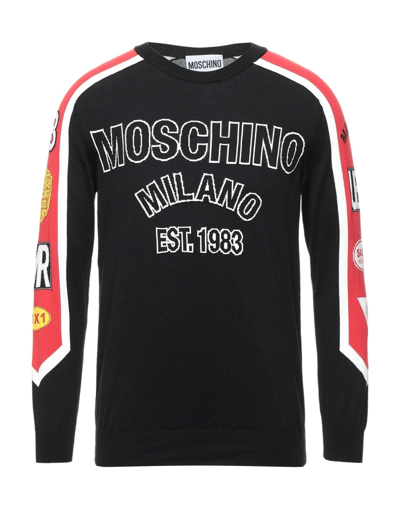 Moschino Sweaters In Black