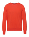 Liu •jo Man Sweaters In Orange