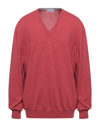 Gran Sasso Sweaters In Brick Red