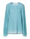 Bruno Manetti Sweaters In Turquoise