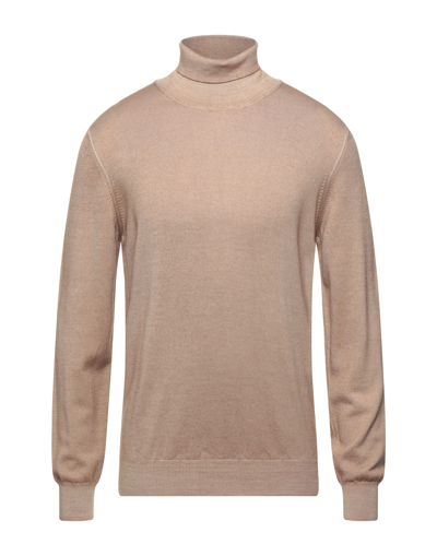 Gran Sasso Turtlenecks In Camel