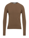 Alpha Studio Sweaters In Camel