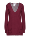 PIANURASTUDIO PIANURASTUDIO WOMAN SWEATER GARNET SIZE XL VISCOSE, WOOL, POLYAMIDE, CASHMERE