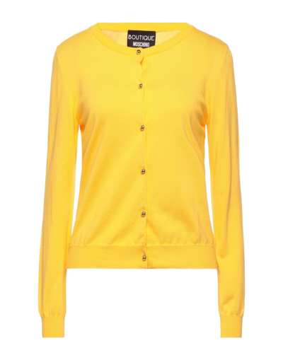 Boutique Moschino Cardigans In Yellow