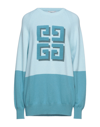 Givenchy Sweaters In Sky Blue